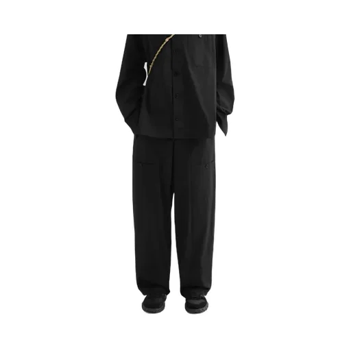 Drawstring Cargo Cotton Trousers