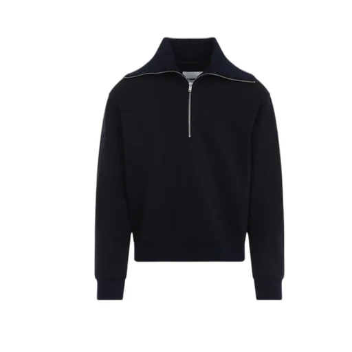 Jil Sander Half Zip Logo Sweatshirt