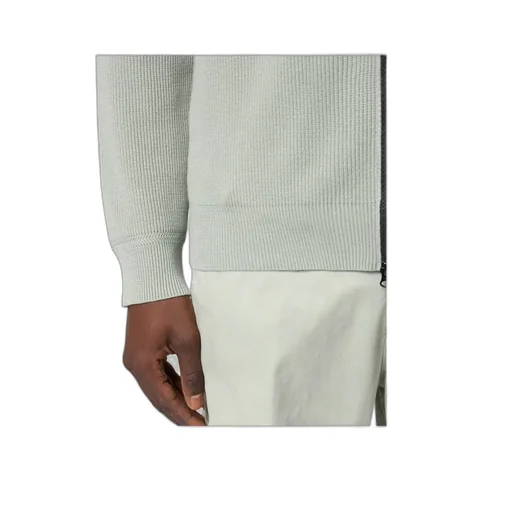 Stone Island Logo Patch Zip-Up Cardigan