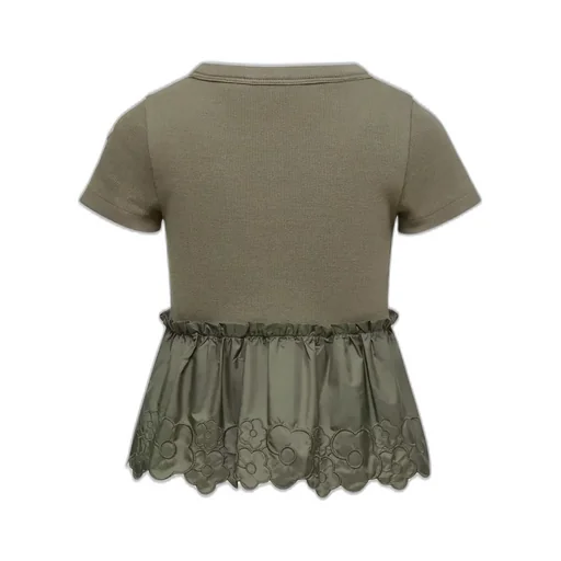 Embroidered Flowers Pleated Dress