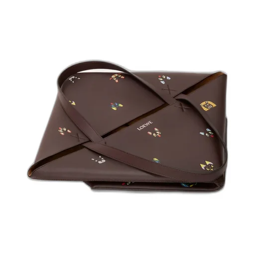 Cats Xl Puzzle Fold Tote In Nappa Calfskin