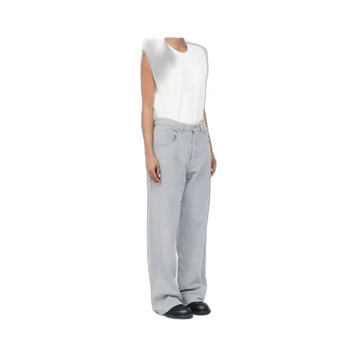 Mm6 Maison Margiela Button Detailed Raw-Hem Pants