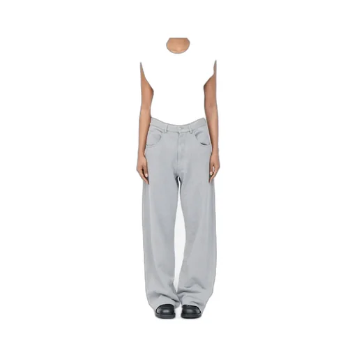Mm6 Maison Margiela Button Detailed Raw-Hem Pants