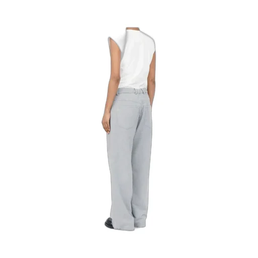 Mm6 Maison Margiela Button Detailed Raw-Hem Pants