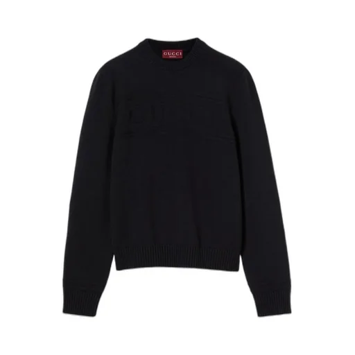 Knit Cotton Wool Sweater With Intarsia