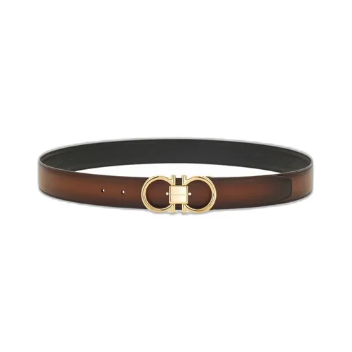 Reversible And Adjustable Gancini Belt