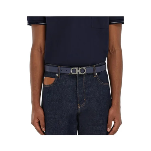 Reversible And Adjustable Gancini Belt