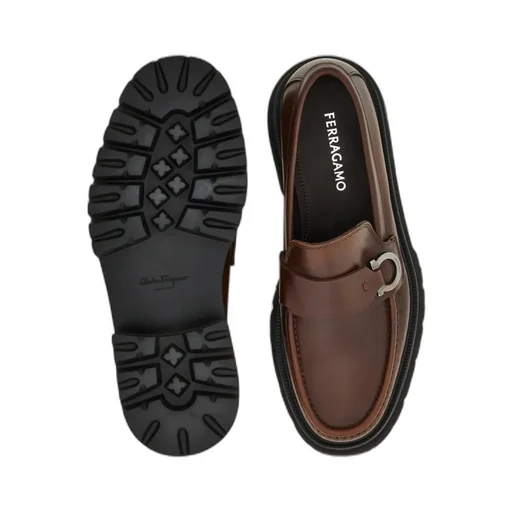 Loafer With Gancini Detail