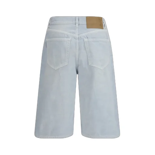 Denim Shorts With Belt Loops
