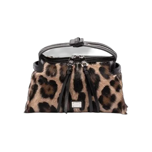 Dolce & Gabbana Leopard-Printed Vittoria Handbag