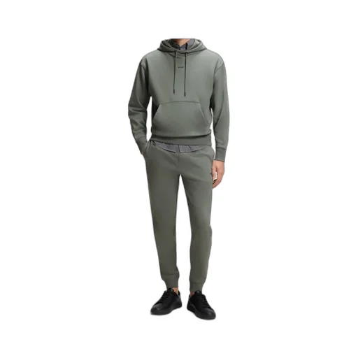 Cotton-Terry Tracksuit Set With Contrast Logos