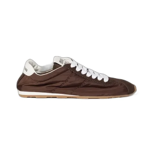 Plume Technical Fabric And Suede Sneakers