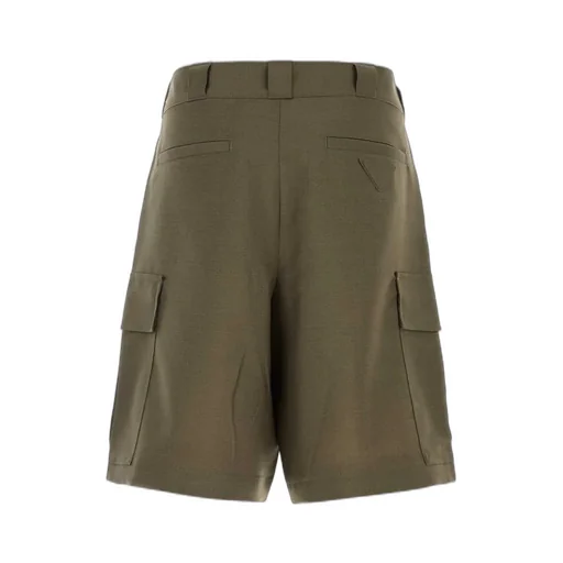 Prada Triangle-Patch Cargo Shorts