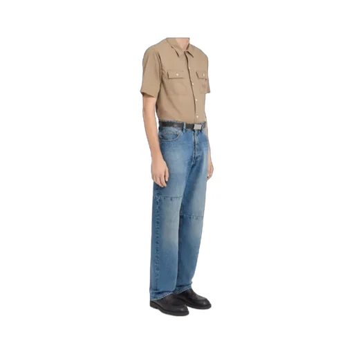 Mm6 Maison Margiela Logo-Patch Straight-Leg Jeans