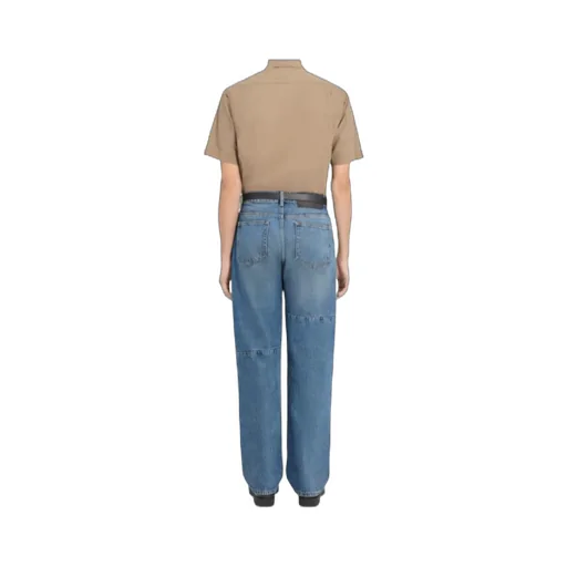 Mm6 Maison Margiela Logo-Patch Straight-Leg Jeans