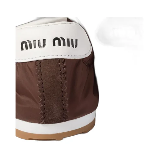 Plume Technical Fabric And Suede Sneakers
