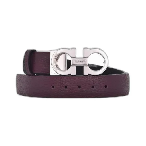 Double-Sided Logo Buckle Belt