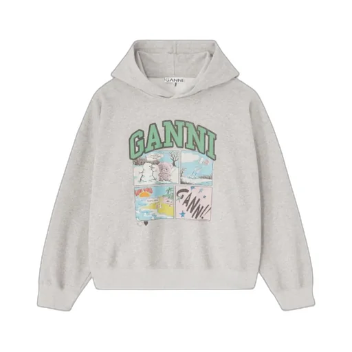 Ganni Bear Comic Graphic Hoodie