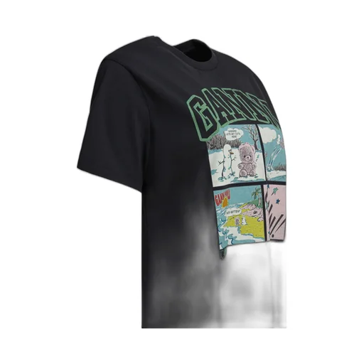 Ganni Bear Comic Teddy Graphic T-Shirt