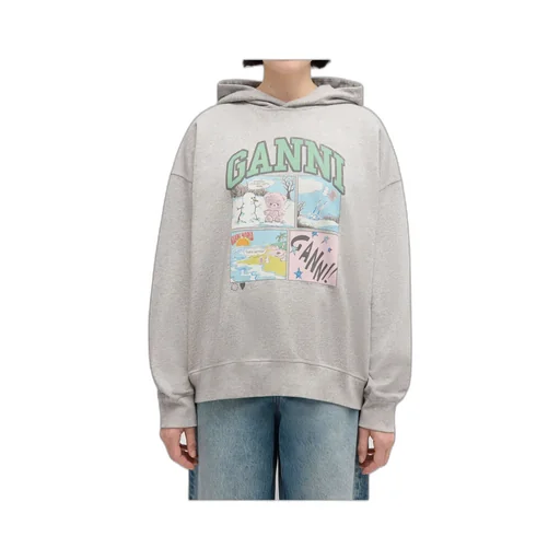 Ganni Bear Comic Graphic Hoodie