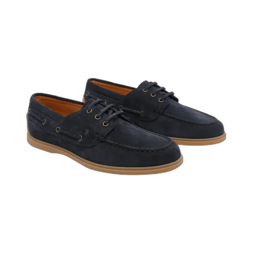 Tod's Logo Embossed Lace-Up Loafers