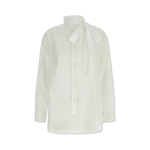 Kenzo Lavalliere Collar Long-Sleeve Shirt