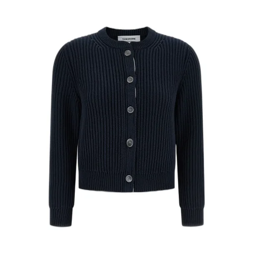 Thom Browne Knitted Cropped Cardigan
