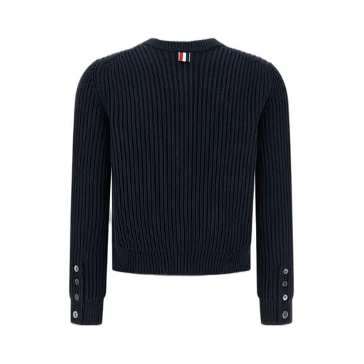 Thom Browne Knitted Cropped Cardigan