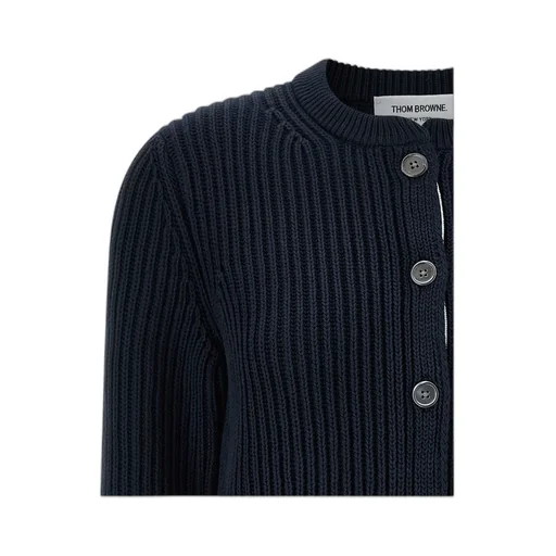 Thom Browne Knitted Cropped Cardigan