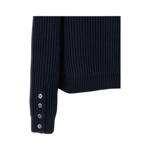 Thom Browne Knitted Cropped Cardigan