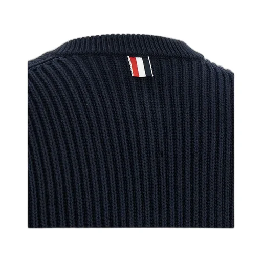 Thom Browne Knitted Cropped Cardigan