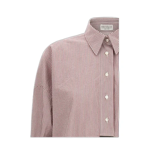Brunello Cucinelli Striped Long-Sleeved Shirt