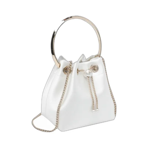 Jimmy Choo Bon Bon Drawstring Bucket Bag