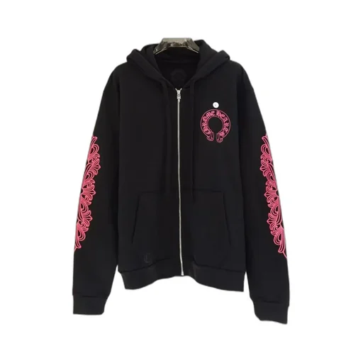 Zippered Hooded Sweatshirt