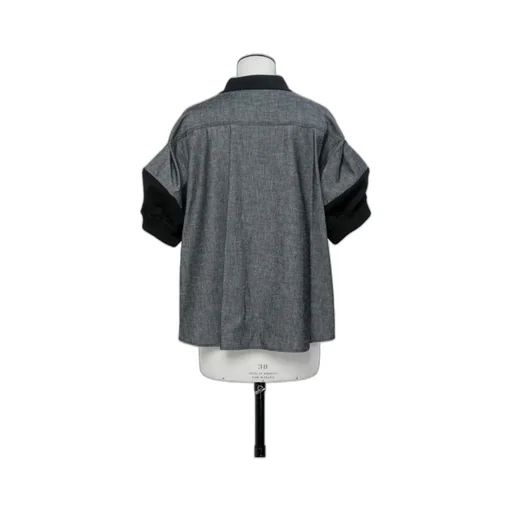 Denim X Knit Cardigan