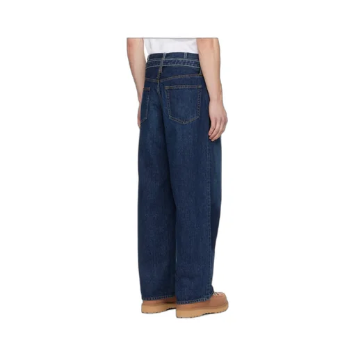 Sacai Belted Straight-Leg Jeans