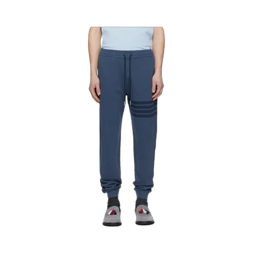 Thom Browne Solid Loopback Overdyed 4-Bar Sweatpants