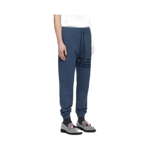 Thom Browne Solid Loopback Overdyed 4-Bar Sweatpants