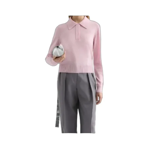 Lightweight Wool Polo Sweater