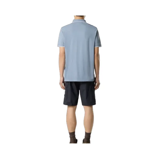 Stone Island Logo Patch Short-Sleeve Polo Shirt