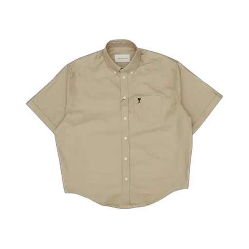 Ami Heart Logo Short-Sleeve Shirt