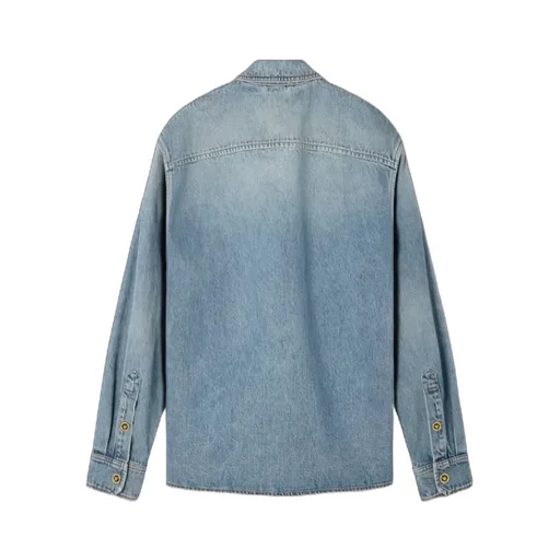 Versace Denim Zipped Overshirt