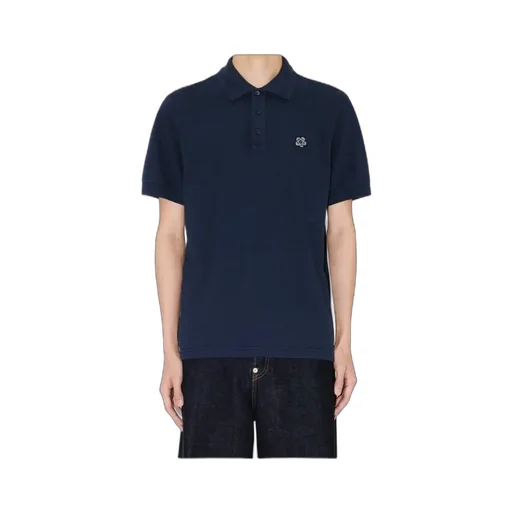 Kenzo Boke Flower Embroidered Slim Polo Shirt