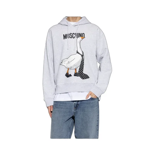 Moschino Log Goose Printed Drawstring Hoodie