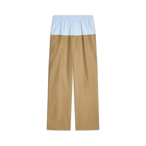 Contrast Waist Pants