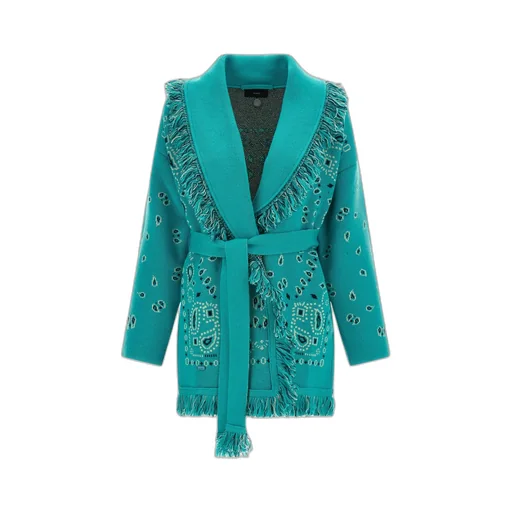 Alanui Fringed Bandana Cardigan
