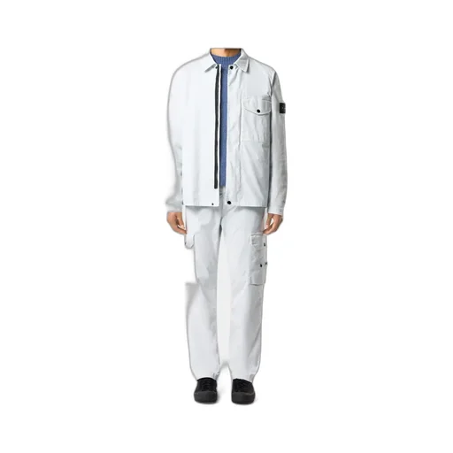 Regular-Fit Zip-Up Overshirt Pocket