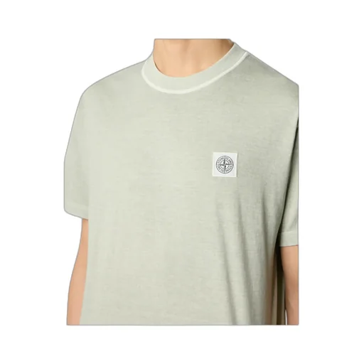 Stone Island Logo Patch Crew-Neck T-Shirt