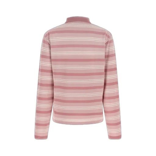 Striped Long-Sleeved Polo Shirt