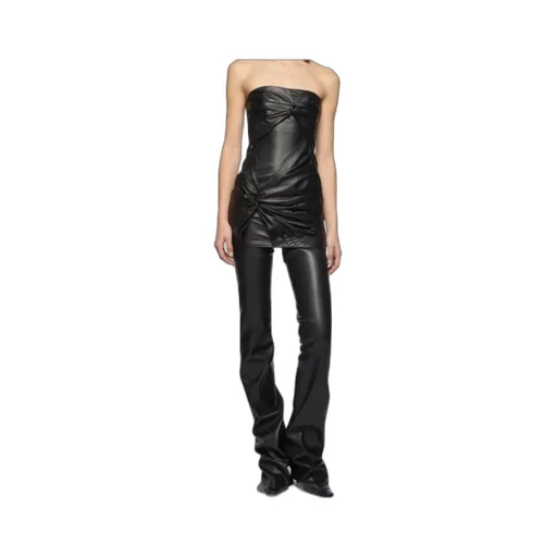 The Attico Leather Mini Dress